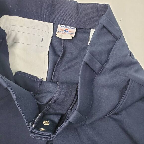 TEAMWORK ATHLETIC APPAREL QUALITY ATHLETIC UNIFORMS Shorts Navy Size 36-38 - Picture 4 of 8